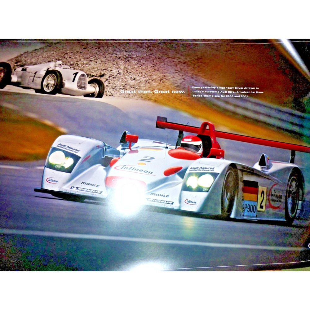 ORIGINAL 2000s Audi R8 Le Mans Racing‎ Poster Dealership Promo NOT A REPRINT